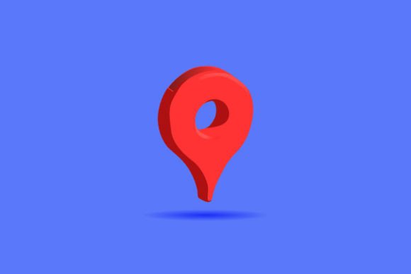 3d Location Design Vector Isolated Graphics and Illustrations