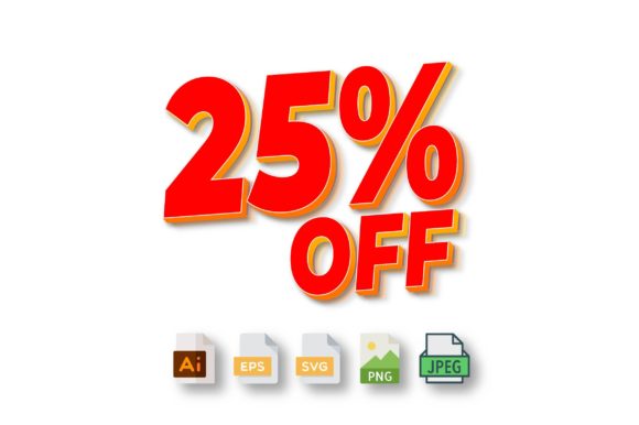 3D Text Design of 25 off Graphics Review