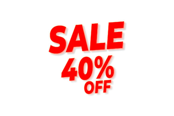 3D Text Design of Sale 40 off Graphics for Graphic Templates