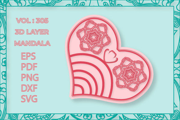 Decorative Layer Mandala SVG: Graphics for Crafts