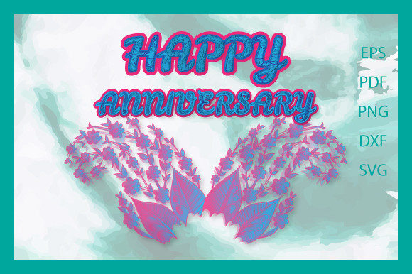 Happy Anniversary Floral Mandala Bundle3 Graphics