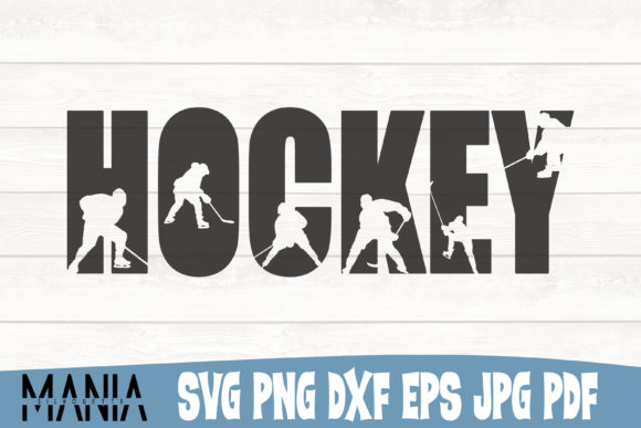 Hockey Svg Cut File Silhouette Graphics for Brand Identity