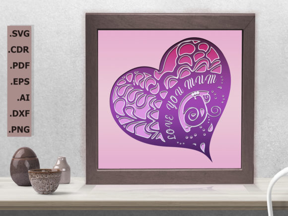 I Love You Mum: Laser Cutting Shadow Boxes for Digital Publishing