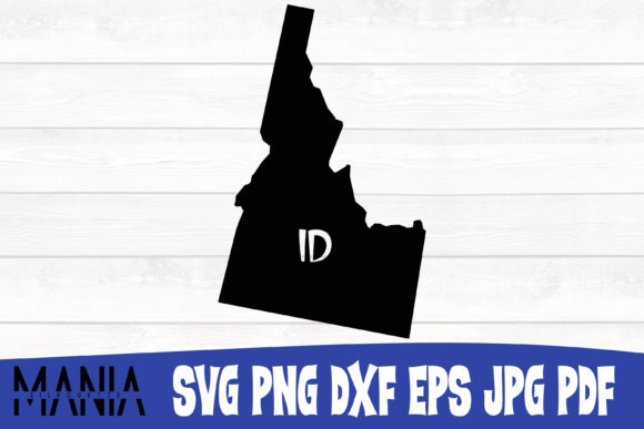 Idaho State SVG Silhouette Cut File: Essential Graphics for Graphic Templates