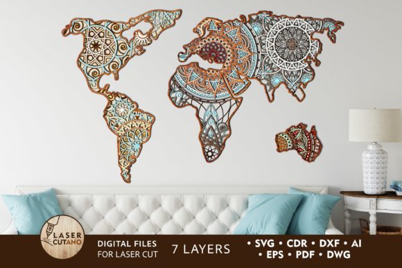 Laser Cut Files MANDALA MAP: Wall Decor & Branding Review
