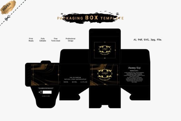 Luxury Box Packaging Design 3d Box Graphics Boxes Amp