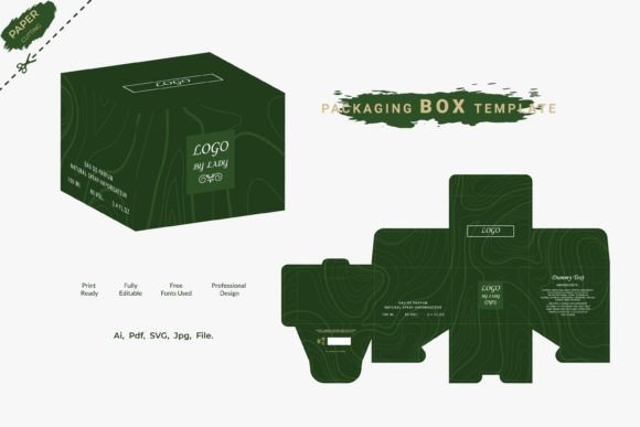 Luxury Box Packaging Design 3D Box Mockup for Graphics and Boxes Amp