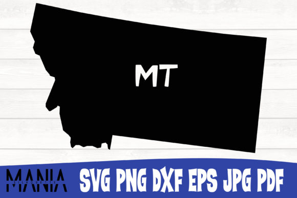 Montana State SVG Silhouette Cut File Graphics