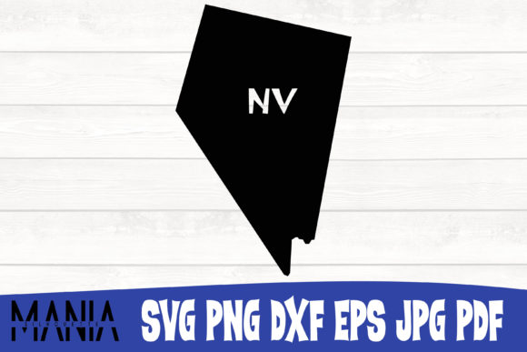 Nevada State SVG SIlhouette Cut File Graphics and Graphic Templates Review