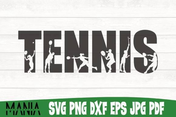 Tennis Svg Cut File Silhouette Graphics and Graphic Templates Review