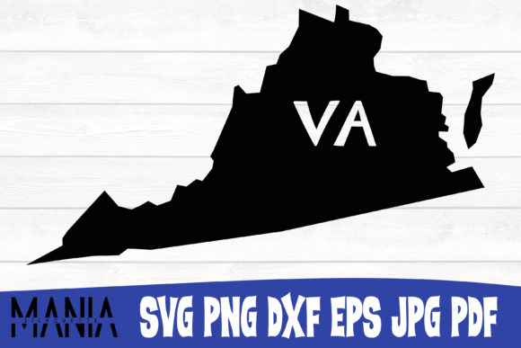Virginia State SVG Silhouette Cut File